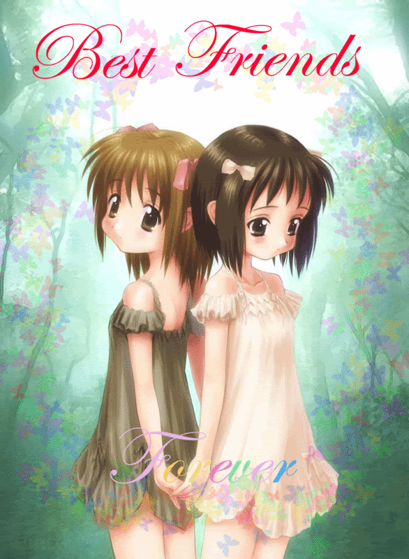 Friends4ever.gif Anime best friends image by Darkness_and_lights_sin