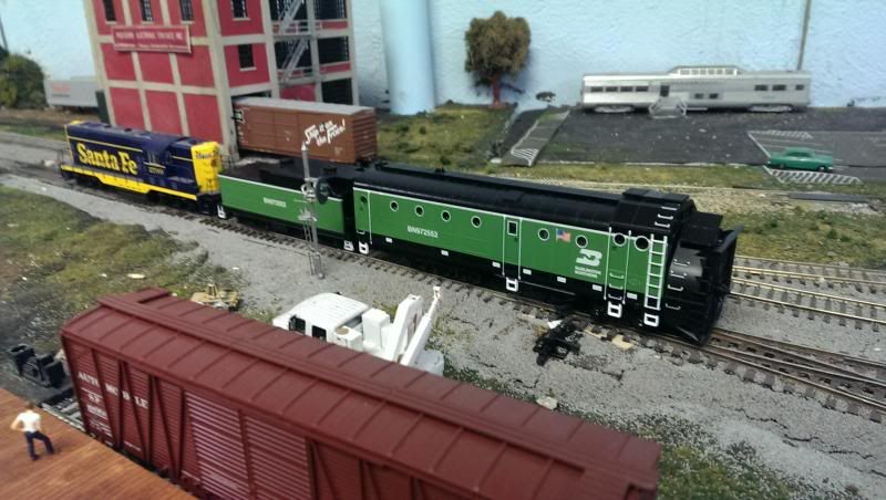 Another member was testing his rotary snowplow and borrowed my GP7. We 