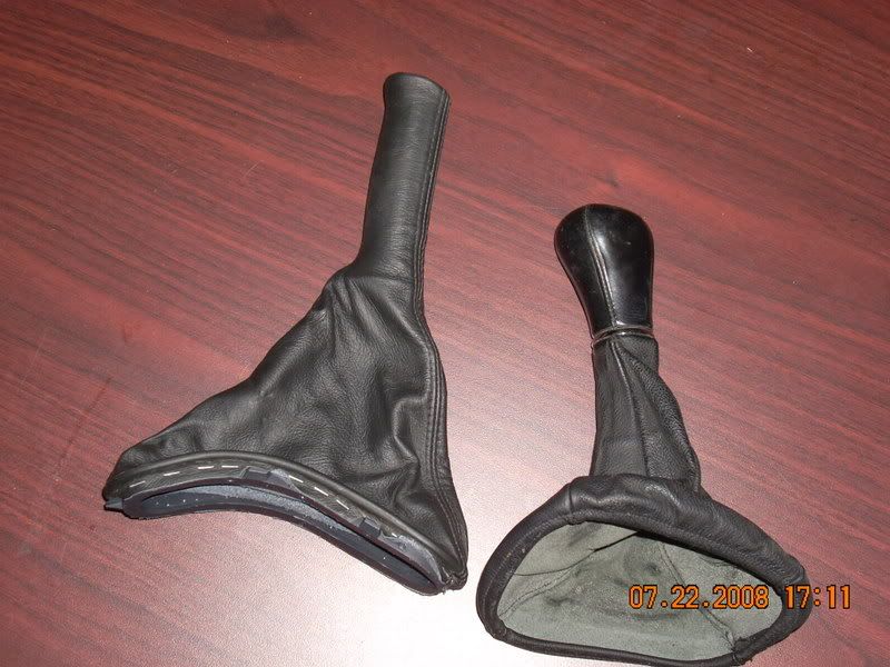 1999 GLX Leather shift boot and Parking brake leather boot VW Vortex