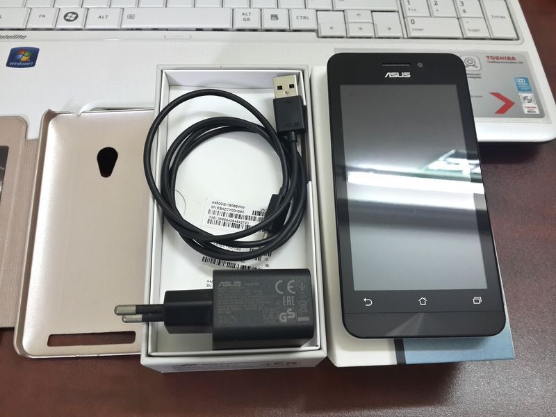 Bán Zenfone A450 mới 99% giá rẻ, còn bh 12/2015, tặng bao da Nillkin - 1