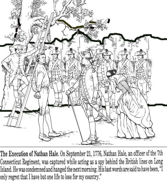 Coloring Pages: Nathan Hale And The Battle Of Lexington title=
