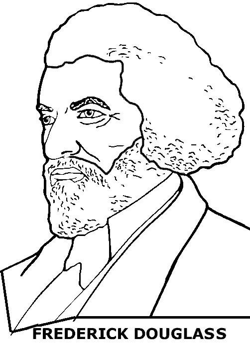 Black History Coloring Pages: Rosa Parks, Frederick Douglass title=