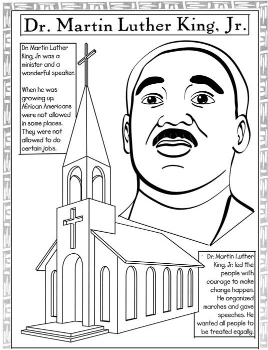 Martin Luther coloring pages
