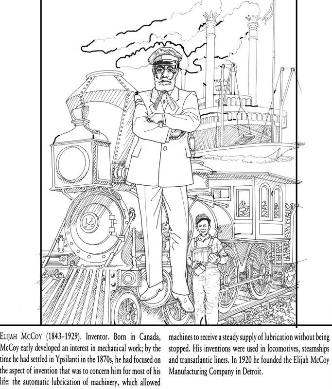 Black History Coloring Pages: George Washington Carver And Elijah  title=