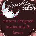 Custom designed invitations and favors