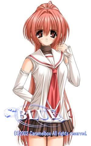Juusan2.jpg Red hair girl in brown and white and red uniform image by NekoItsuki