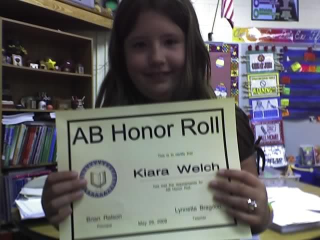 Kiara Honor Roll!!