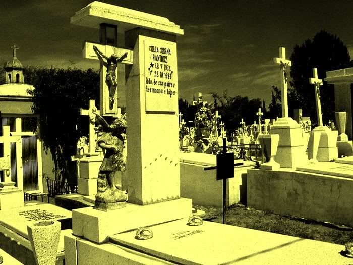 Friedhof Mexiko, cementerio Aguascalientes, Geist, ghost, fantasma, ángel, Jesús, panteón