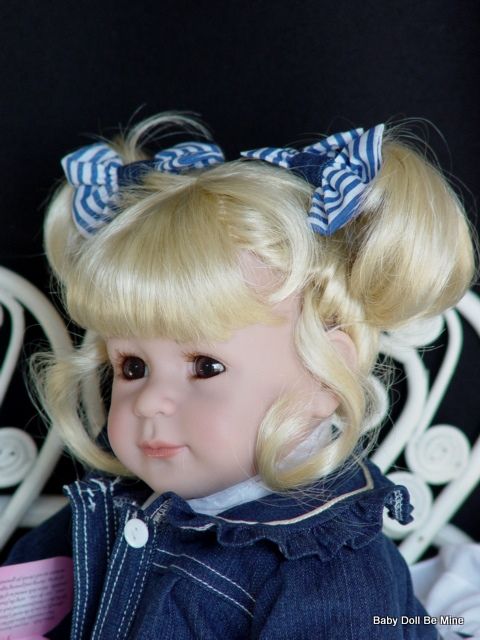 blonde hair brown eyes doll