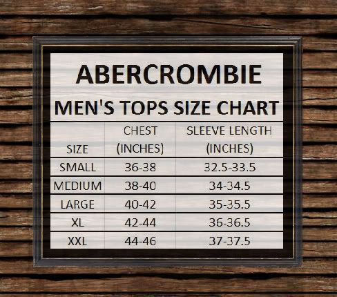 Abercrombie Size Chart Youth