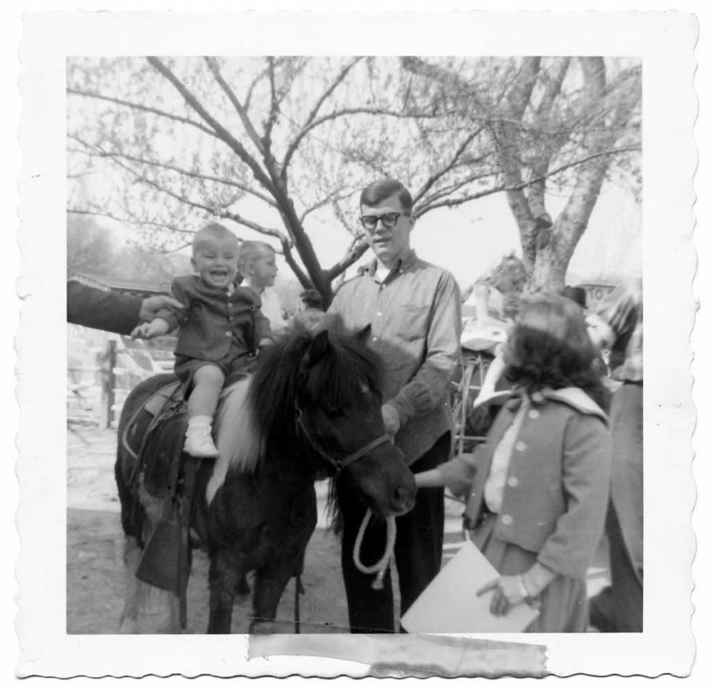 My first pony ride.