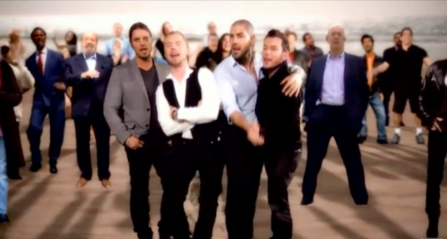 Boyzone, including the late Stephen Gately