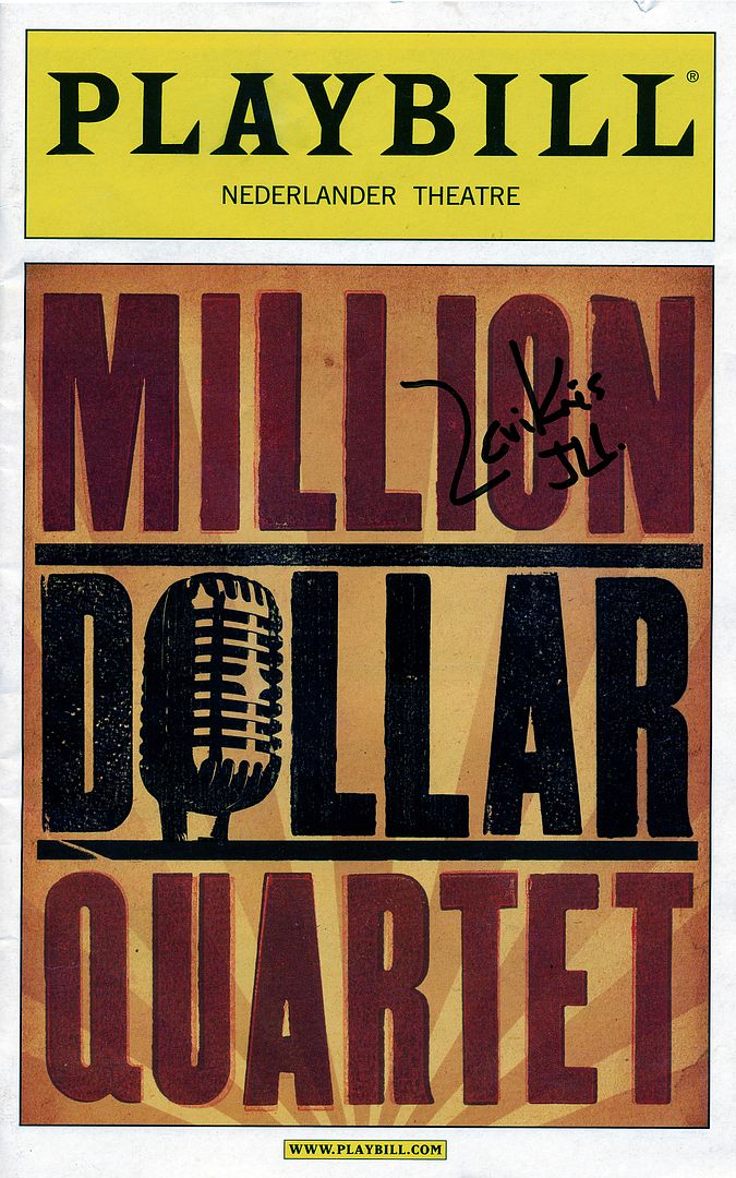 million dollar quartet,levi kreis,broadway,playbill