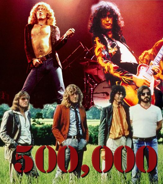500,000 Hits with Led Zeppelin