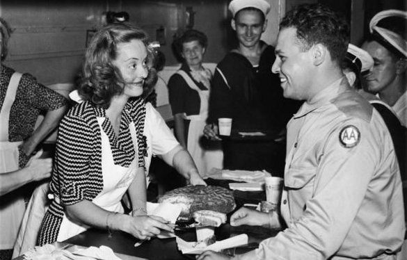 Bette Davis at the Stage Door Canteen