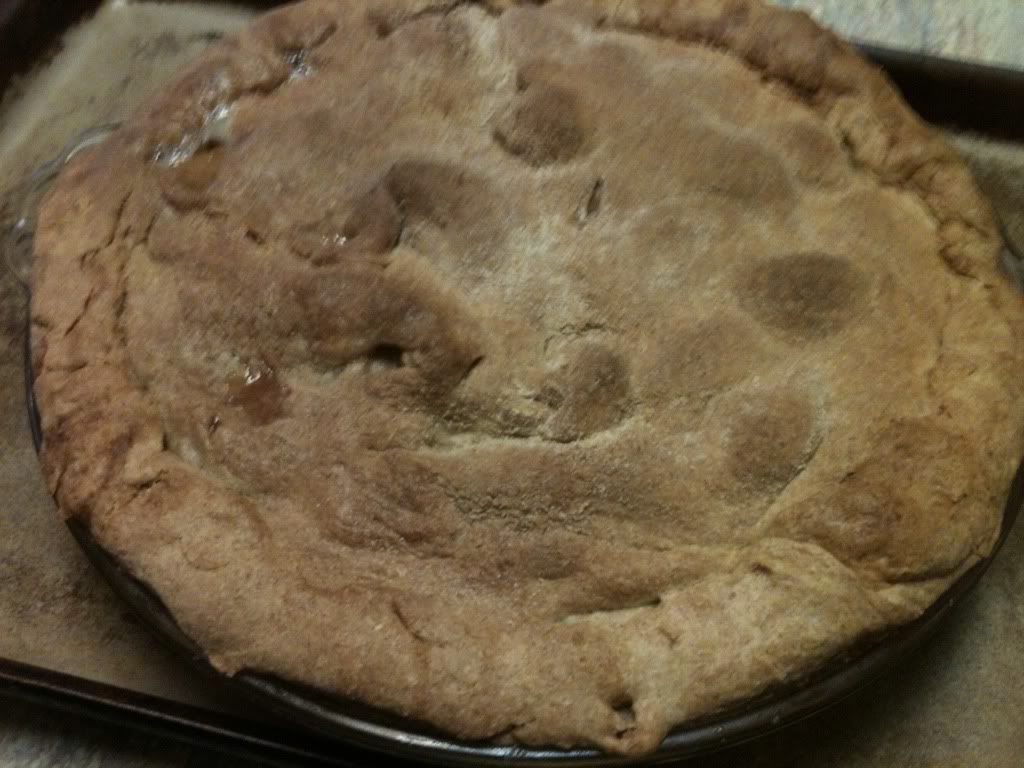 Apple pie with a sourdough crust.