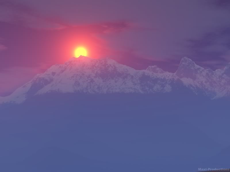 sunset_mountain.jpg Sunset mountain image by thexa4