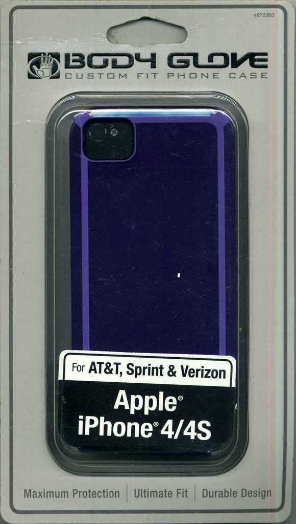 Body Glove Custom Fit Phone Case Apple iPhone 4/4S Tactic Case Purple by Body Glove