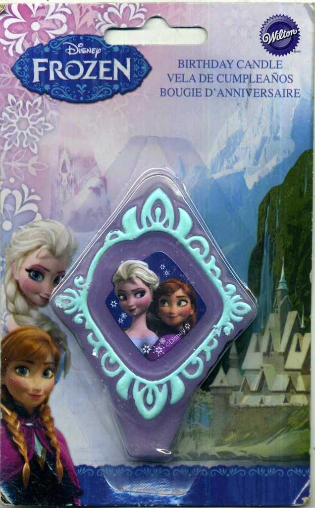 Wilton 2811-4500 Disney Frozen Birthday Candle, 3.25 in, Assorted