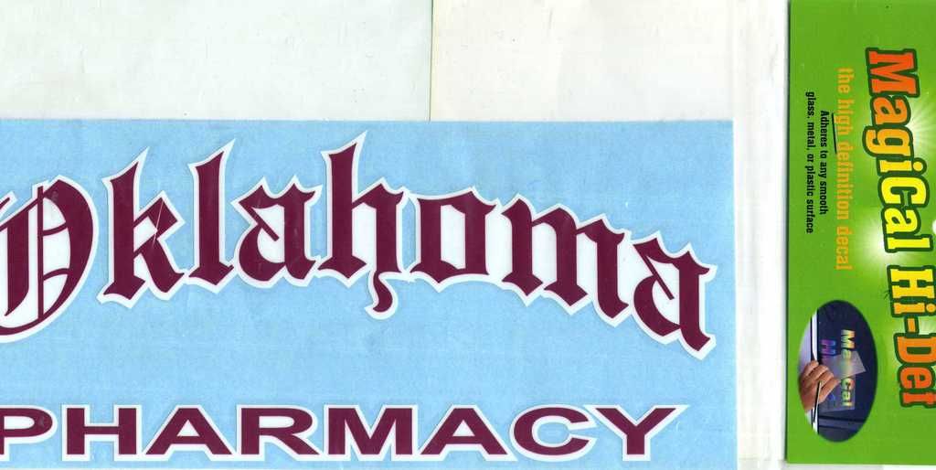 Oklahoma Pharmacy Magical Hi-Def Decal