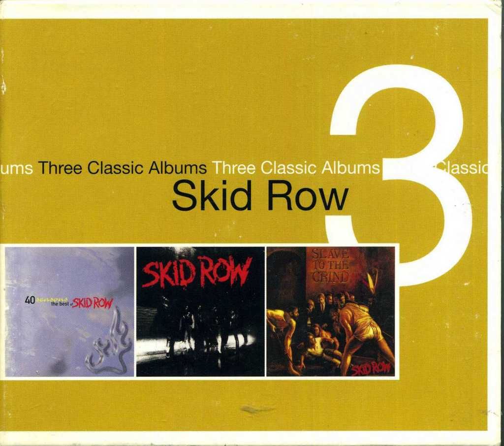 3 Classic Albums Skid Row Slave to the Grind 40 Seasons the Best of Skid Row