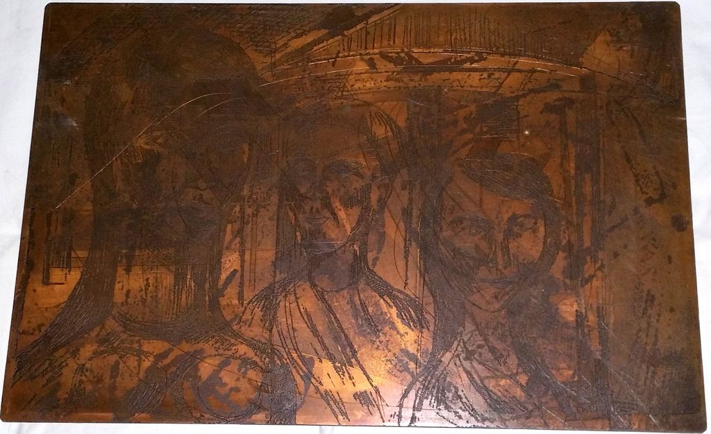 Copper Etching by Local Tulsa Artist Zelthia Marilyn Montgomery by Zelthia Marilyn Montgomery by Zelthia Marilyn Montgomery by Zelthia Marilyn Montgomery