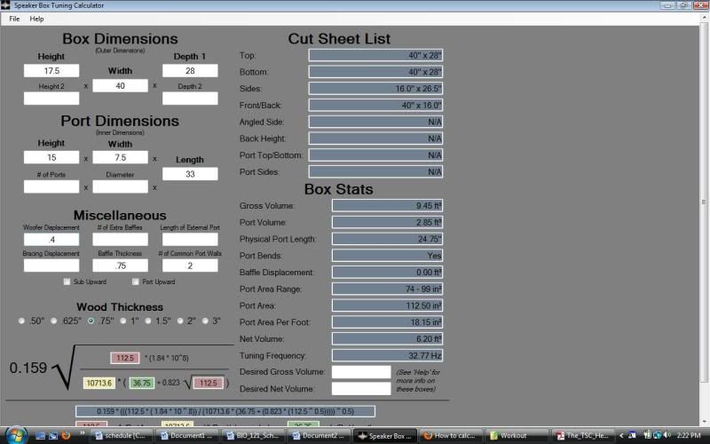 How to calculate center port Subwoofers / Enclosures Steve Meade