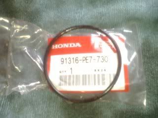 Honda prelude oil filter o ring #6