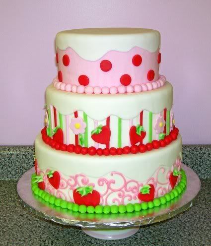 Birthday Cake Pops on Strawberry Shortcake Vintage Dolls