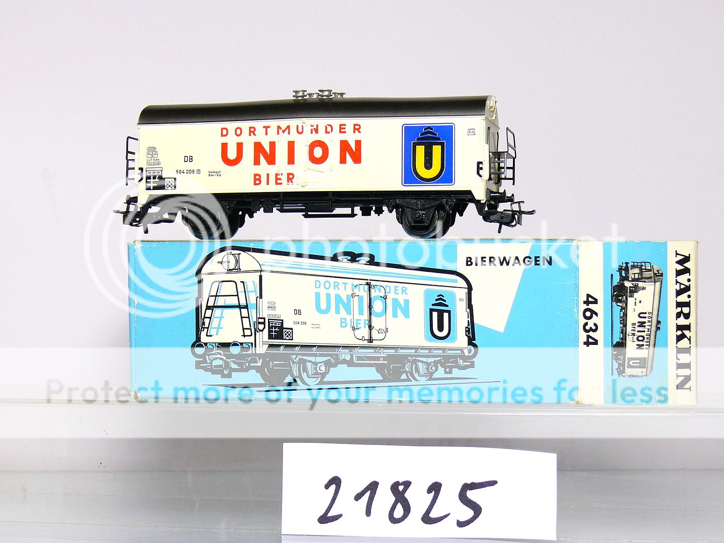 Märklin 4634 Bierwagen DORTMUNDER UNION BIER der DB OVP