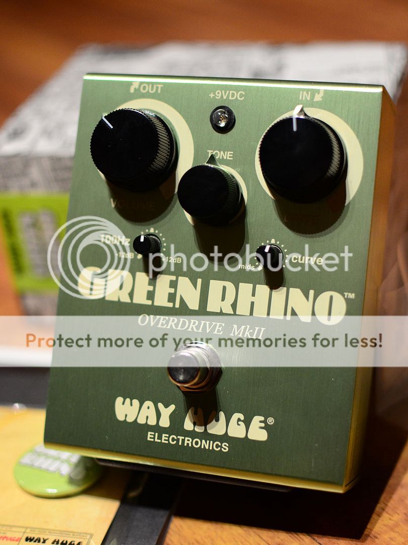 New Way Huge Green Rhino Overdrive Mk II W/ Free Cable  