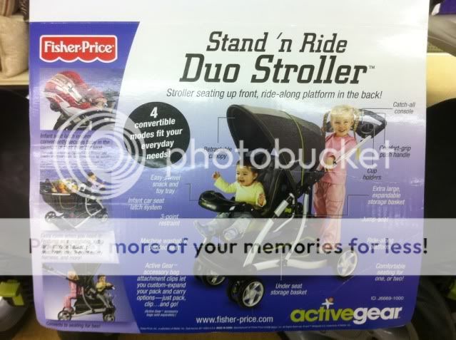 fisher price stand and ride duo stroller