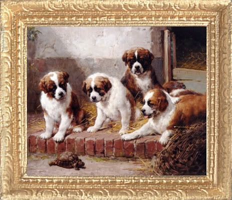 MADE IN AMERICA FAST DELIVERY RETRIEVER PUPPIES Miniature Dollhouse Picture