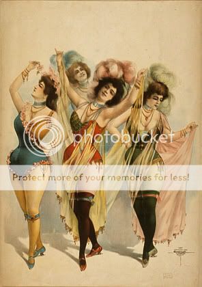 poster reproduction of a vintage vaudeville dance theatre poster