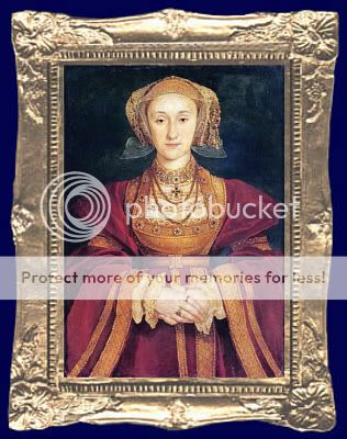 ANNE of CLEVES - Tudor Dollhouse Picture - Framed Art Miniature -MADE ...