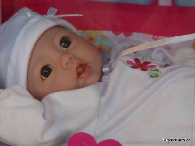 New 2013 Adora Nursery Time Baby 16" Cuddly Doll Light Skin Brown Eyes