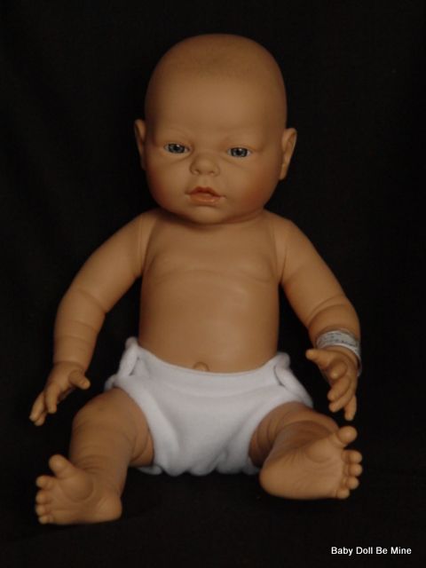 Diana Preemie Baby Real Boy Made in Spain 17 Doll Designed by Berjusa