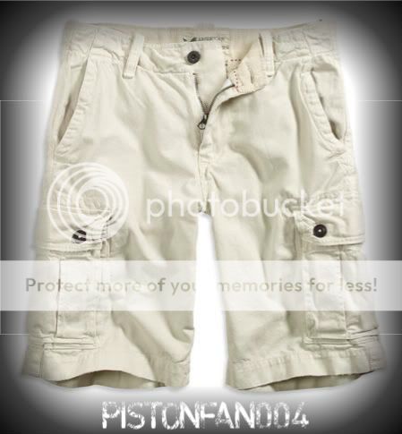 American Eagle Mens Stone Khaki Cargo Shorts 44 NWT  