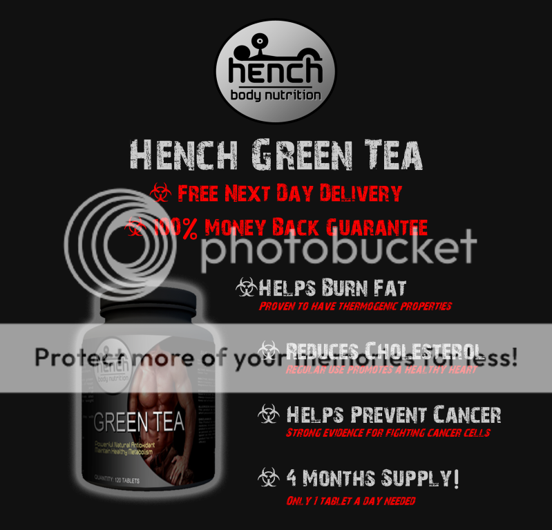 Hench Nutrition Green Tea Fat Burner Anti Oxidant Muscle Protein