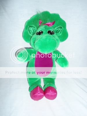 Original 13 plush BABY BOP Barney Dinosaur TV show Green Friend 