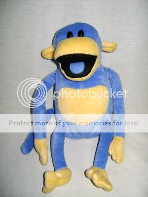 RARE 14 plush DISNEY PLAYHOUSE blue Monkey OOH and aah  