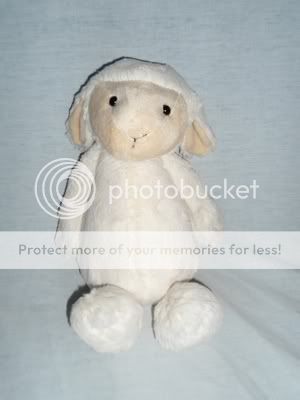 JELLYCAT medium 12 plush CREAM Bashful LAMB super soft stuffed Lovey 