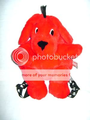 ITEM  Super Cute 16 plush CLIFFORD the BIG RED DOG Toddler Backpack 