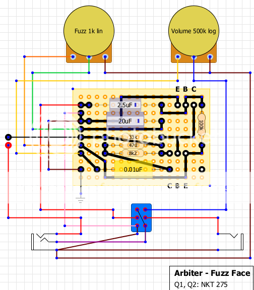 Germanium Fuzz Pedal Schematic