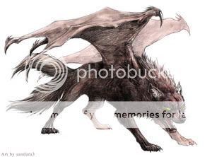 A wolf with Demon wings...it rivals the power wolves with Angel wings. Pictures, Images and Photos