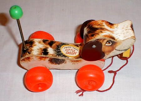 snoopy fisher price dog