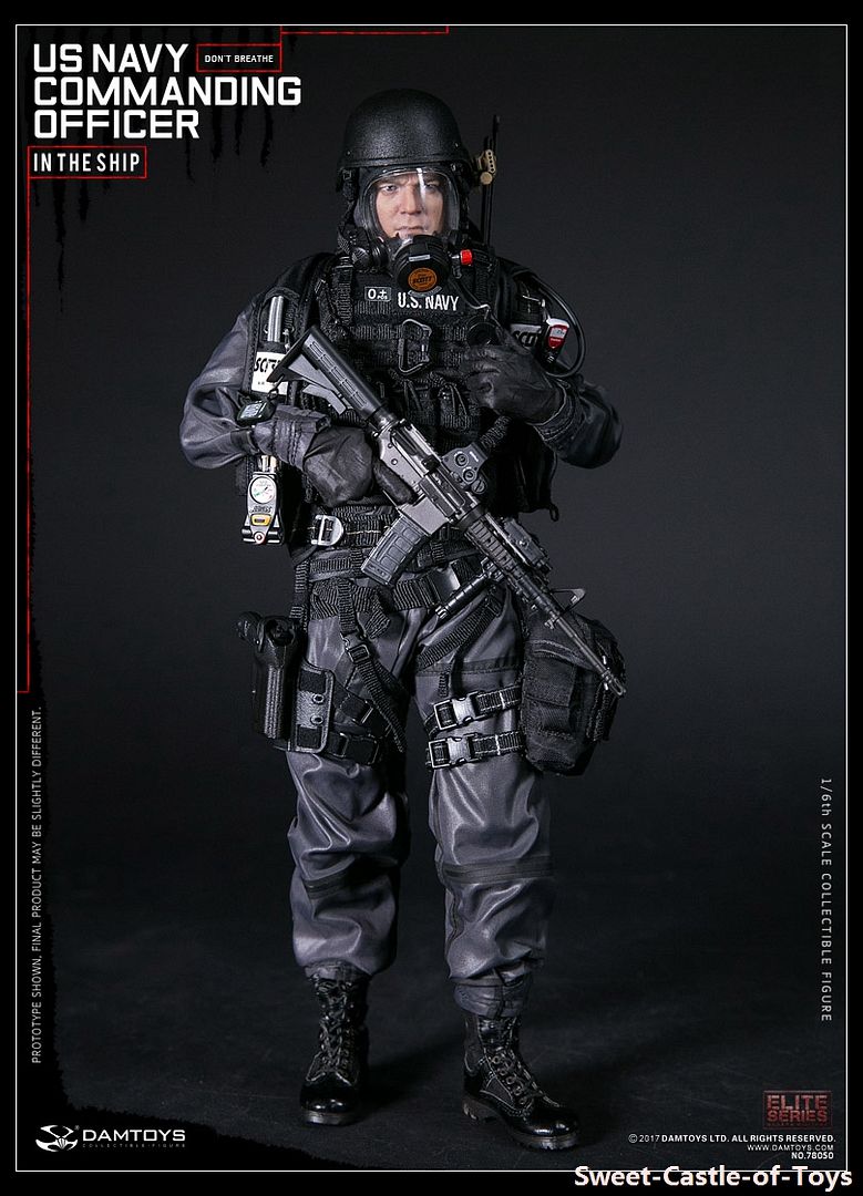 1//6 DAM DAMTOYS Navy Commanding Officer Tactical Plate Carrier Vest Set