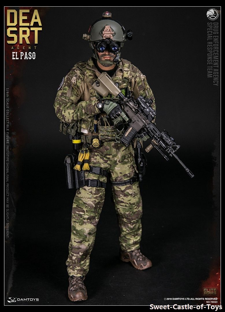 1//6 DEA SRT Special Response Team Agent El Paso Body F DAM 78063 Figure