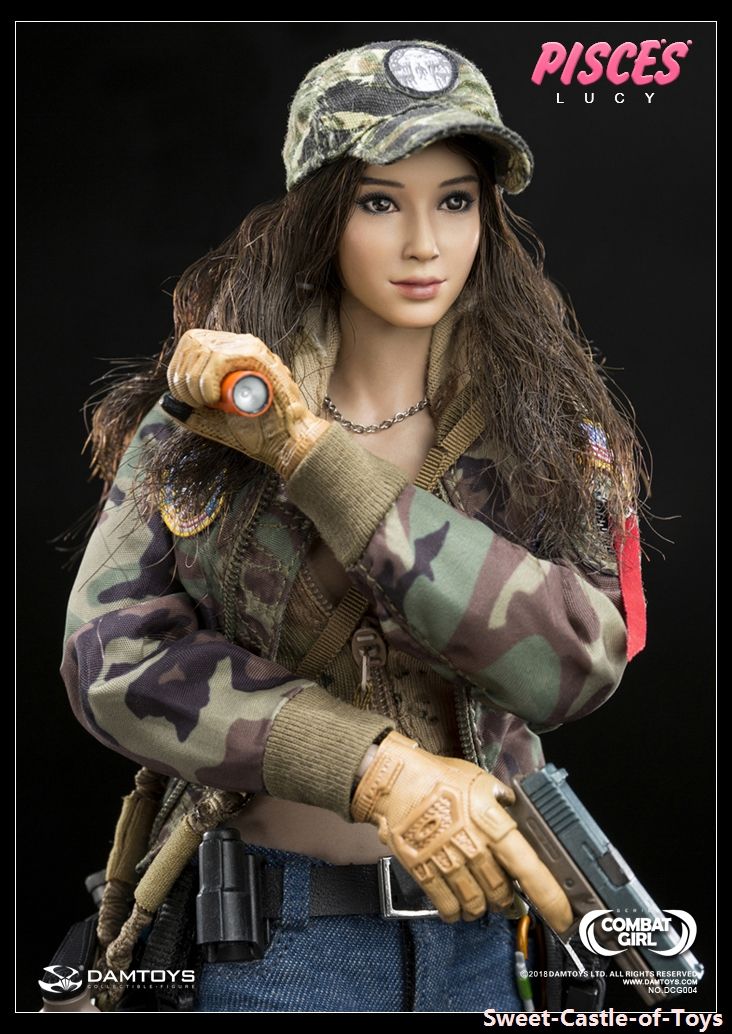 Patch per DAMTOYS DAM DCG004 Combat GIRL SERIE PESCI Lucy figura in scala 1//6