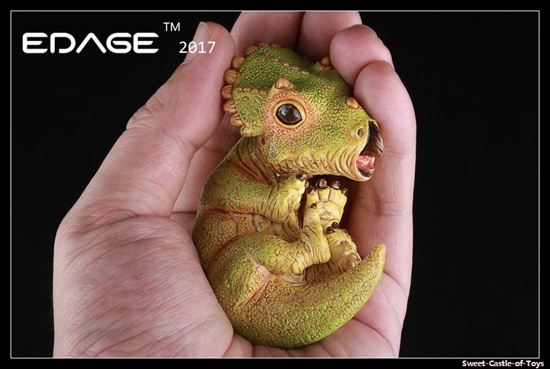 EDAGE Jurassic triceratops Dinosaur egg baby Resin model toy in stock
